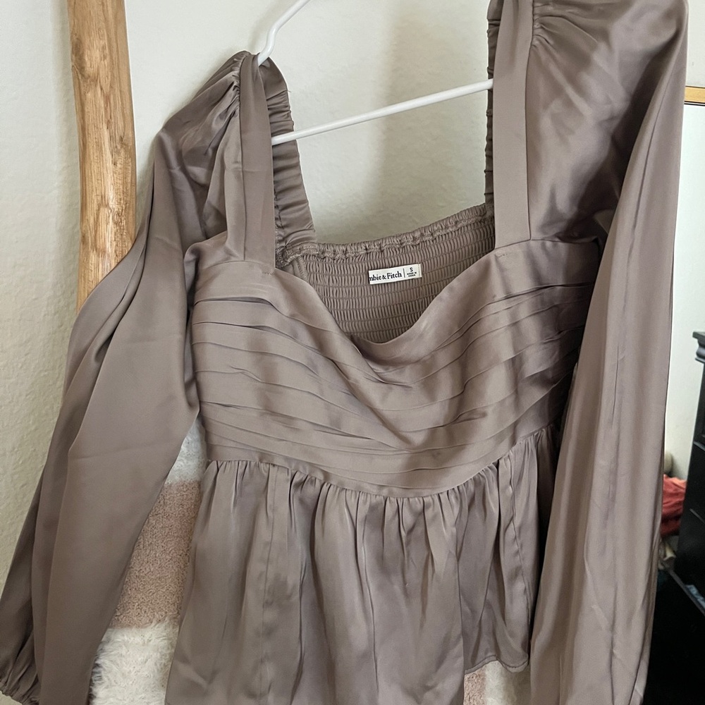 Abercrombie & Fitch Taupe Blouse